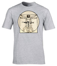 Load image into Gallery viewer, Vitruvian Soldier T-Shirt Military Parody Design Funny Army Humour Tee
