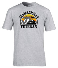 Load image into Gallery viewer, Afghanistan Veteran T-Shirt Military Veteran Sunset Graphic Tee