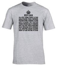 Load image into Gallery viewer, Keep Calm I'm A Veteran Funny Military T-Shirt