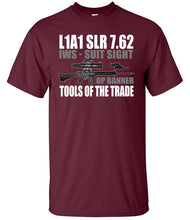 Load image into Gallery viewer, L1A1 SLR 7.62 IWS Suit Sight Op Banner Tools Of The Trade T-Shirt British Army Veteran Tee