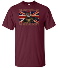 Load image into Gallery viewer, Weapons Change Warriors Don't Military T-Shirt