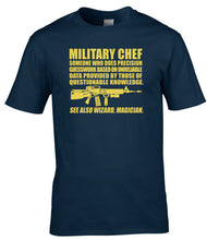 Load image into Gallery viewer, Military Chef Definition T-Shirt | Funny Army Catering Corps Tee