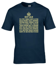 Load image into Gallery viewer, Keep Calm I'm A Veteran Funny Military T-Shirt
