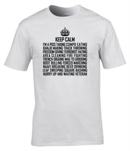 Load image into Gallery viewer, Keep Calm I'm A Veteran Funny Military T-Shirt