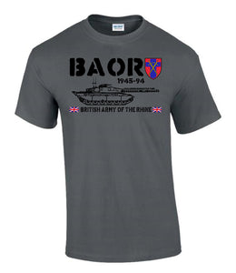 Military Gifts - BAOR - Challenger Tank - Veteran - British Army - Gifts - Veterans - T-Shirt