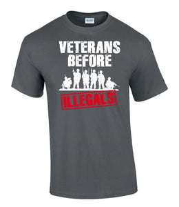 British Gifts - Veterans - Before - Illegals - Gifts For Him - Army Gifts - T-Shirt