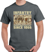 Load image into Gallery viewer, Infantry Since 1066 T-Shirt Providing Targets Military Humour