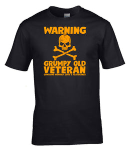Military Humor - Grumpy Veteran - Warning Contains