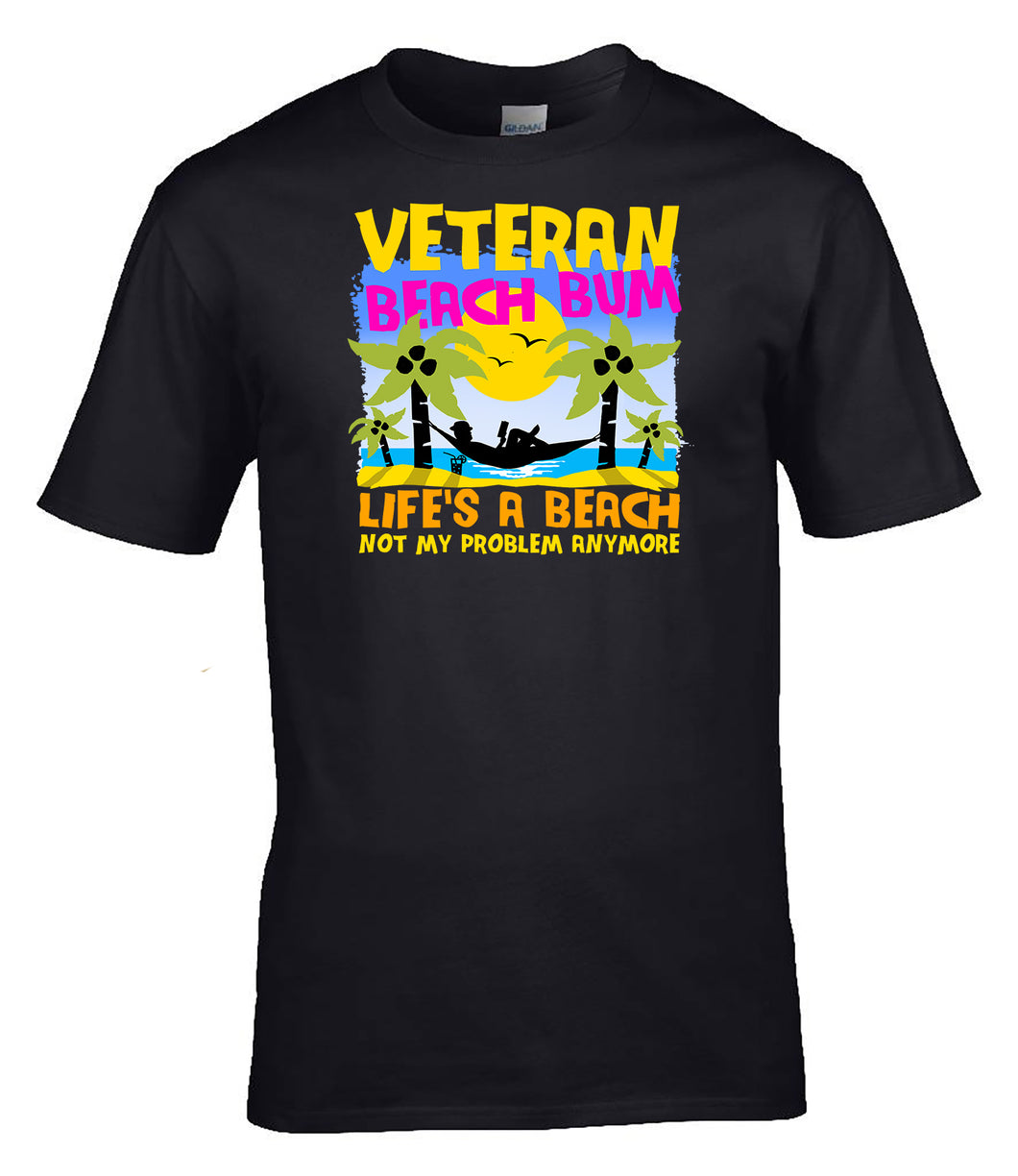 Military Humor - Veteran - Beach Bum