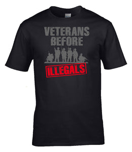 British Gifts - Veterans - Before - Illegals - Gifts For Him - Army Gifts - T-Shirt