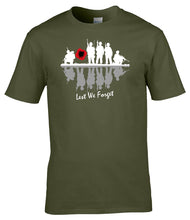 Load image into Gallery viewer, Remembrance Day - British Military T-Shirts - Lest We Forget T-Shirt - British Army Gifts