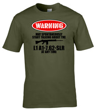 Load image into Gallery viewer, British Military Gifts - Spontaneous Talk - SLR - Gifts For Him - Army Gifts - Veterans Gifts - T-Shirt