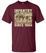 Load image into Gallery viewer, Infantry Since 1066 T-Shirt Providing Targets Military Humour