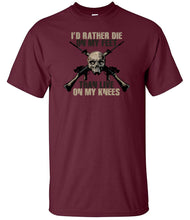 Load image into Gallery viewer, Military Gifts - Veteran Gifts -Die On My Feet  - British Humour T-Shirts - British Gifts - Dad Gifts - Grandad Gifts