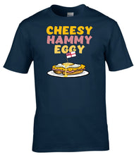 Load image into Gallery viewer, Royal Navy T-Shirt, Military Humor Matelots,  Cheesy Hammy Eggy T-Shirt, HMS Gifts, Jack Humour t-shirts