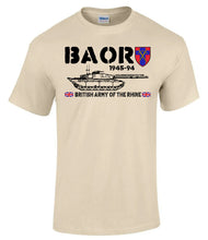 Load image into Gallery viewer, Military Gifts - BAOR - Challenger Tank - Veteran - British Army - Gifts - Veterans - T-Shirt