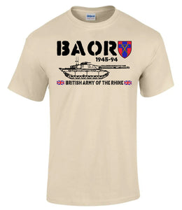 Military Gifts - BAOR - Challenger Tank - Veteran - British Army - Gifts - Veterans - T-Shirt