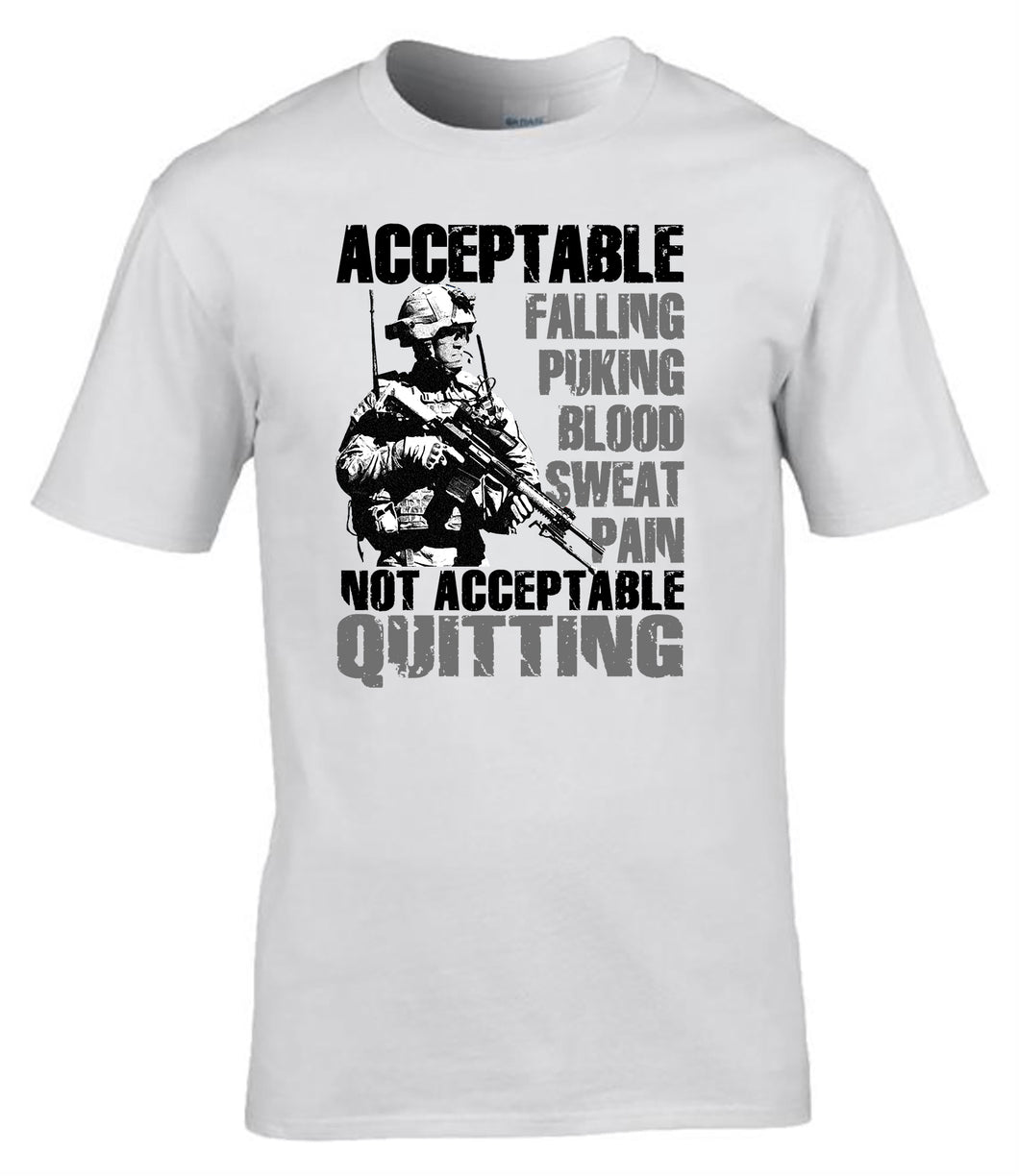 Military Humor - Never Quit - T-Shirt