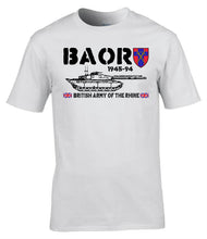 Load image into Gallery viewer, Military Gifts - BAOR - Challenger Tank - Veteran - British Army - Gifts - Veterans - T-Shirt