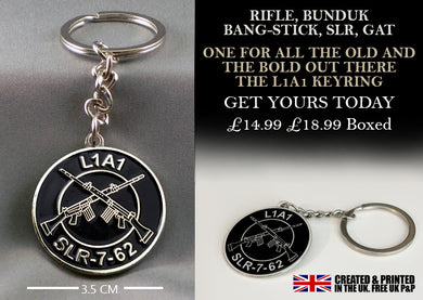 Military Humor - SLR - L1A1 - Gift - Veterans - British -Keyring