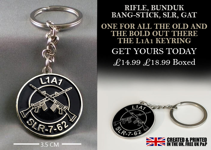 Military Humor - SLR - L1A1 - Gift - Veterans - British -Keyring