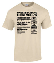 Load image into Gallery viewer, military_engineer_humour_t-shirt_REME_design_close_up_print_detail