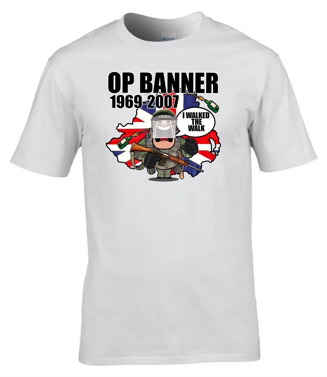 Op Banner 1969–2007 T-Shirt Northern Ireland Veteran Tribute Tee ...