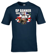 Load image into Gallery viewer, operation_banner_veteran_t-shirt_British_Army_northern_ireland_service_design