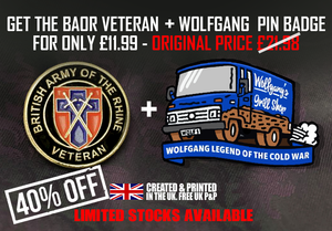 Wolfgang & BAOR Pin Badge Bundle