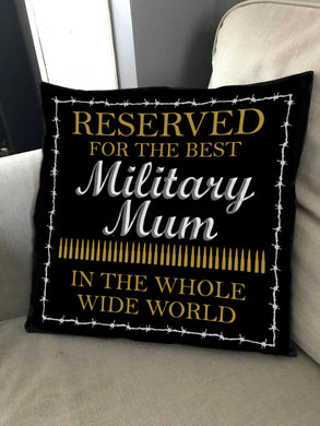 Military Gifts - Cushion Cover - Military Mum - Veteran Gifts - British Military Gifts