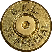 Load image into Gallery viewer, Military Ammunition Headstamp Coasters Set of 4 95mm Cork Backed Veteran Gift