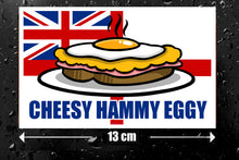 Load image into Gallery viewer, Cheesy Hammy Eggy Sticker Royal Navy Food &amp; Sailor Humour
