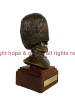 Load image into Gallery viewer, Welsh Guards Bust Cold Cast Bronze Military Statue Sculpture