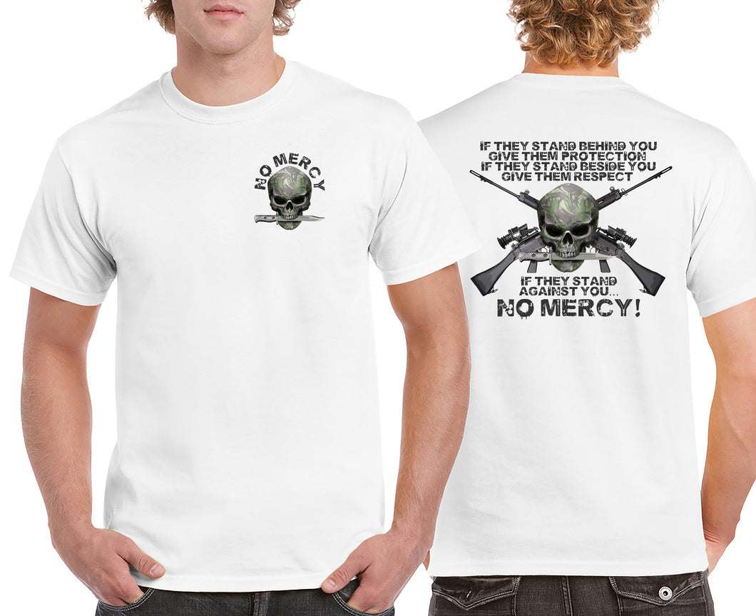Military Humor - Troops - No Mercy - Front & Back Print