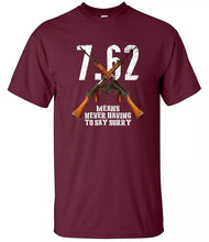 Load image into Gallery viewer, 7.62_military_humour_t-shirt_design_for_veterans_UK_clothing