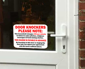Military Humor - Door Knockers Beware - Sticker