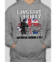 Load image into Gallery viewer, Military Humor - Long Good Friday - Rolling Thunder 3 - Original - Hoodie - Military Humor Stores