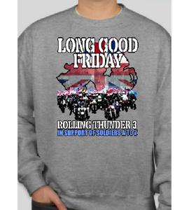 Military Humor - Long Good Friday - Rolling Thunder 3 - Biker - Sweater - Military Humor Stores