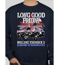 Load image into Gallery viewer, Military Humor - Long Good Friday - Rolling Thunder 3 - Biker - Sweater - Military Humor Stores