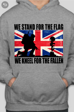 Load image into Gallery viewer, Military Humor - Stand for the Flag - UK - Hoody - Military Humor Stores