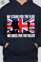 Load image into Gallery viewer, Military Humor - Stand for the Flag - UK - Hoody - Military Humor Stores