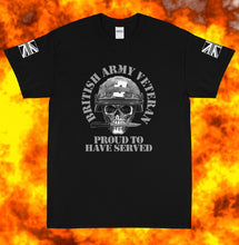 Load image into Gallery viewer, Military Humor - Skull - Proud to Serve- T-Shirt - Military Humor Stores