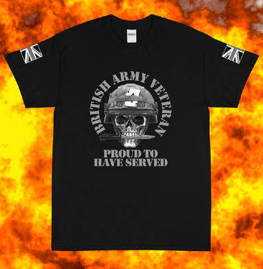 Military Humor - Skull - Proud to Serve- T-Shirt - Military Humor Stores