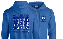 Load image into Gallery viewer, Military Humor - RAF - Check In - Not - Dig In - Hoodie