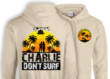 Load image into Gallery viewer, Military Humor - Charlie Don&#39;t Surf - Hoodie