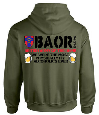 Military Humor - BAOR - The most physically fit alcoholics - Hoodie