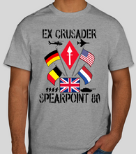 Load image into Gallery viewer, BAOR_crusader_spearpoint_60_t-shirt_British_Army_Germany_exercise_veteran_design