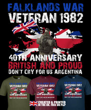 Load image into Gallery viewer, Military Humor - Falklands War 40th Anniversary - Veterans Tee