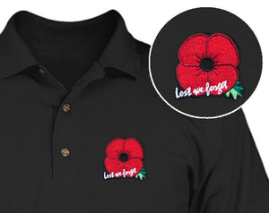 Military Humor - Lest We Forget - Embroidered - Polo Shirt