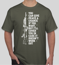 Load image into Gallery viewer, Military Humor - Covering Fire - Peace - Military Humor Stores